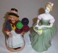 Royal Doulton 'Balloon Girl' & 'Clarissa'