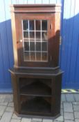 Leaded glass corner unit