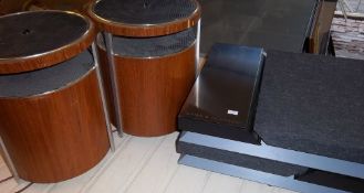 2 Bang & Olufsen speakers & 2 Kolster Brandes Ltd 1960's speakers