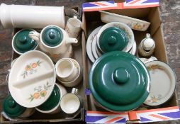 2 boxes of Peaches & Cream crockery/kitchenware