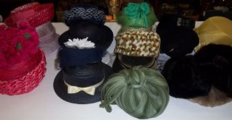 Approx 20 hats inc. Mitzi Lorenz of London, Manning of London, etc.