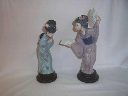 2 Lladro Japanese figurines