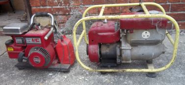 I C Industrail commercial engine generator & a Allam Minigan generator