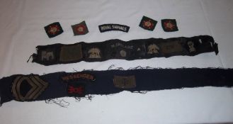 Sel of cloth formation badges & shoulder badges