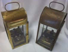 Pr. brass lanterns