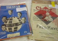 35 approx. Sheet Music - approx 23 from 50's and 60's and 12 earlier