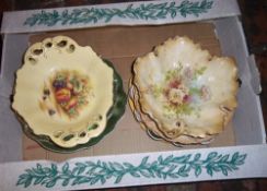 Sel of crockery including Royal Devon leaf plate etc