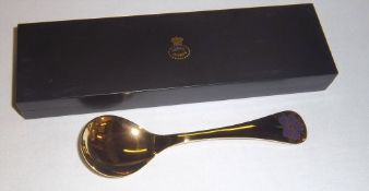 1974 Georg Jensen gilt silver spoon