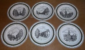 Set 6 Ltd ed decorative plates by "The Canterbury Collection"  in original box