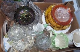 Sel. of cut glass & sel. of collectors plates etc