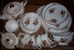 Royal Stewart part dinner set with pheasant decoration