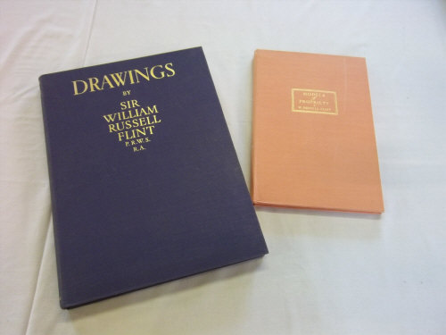 2 books by by Sir William Russell Flint, "Drawings" & "Models of Propriety"