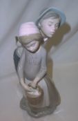 Nao figurine - boy & girl with basket