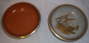 2 Copenhagen crackle ware bowls