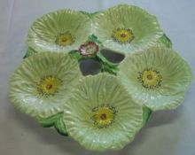 Carlton ware 5 flower hors d'oeuvre's dish