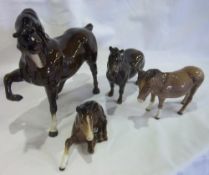 Beswick horse, pony, foal & donkey