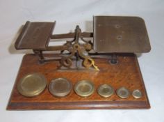 Brass postal scales