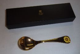 1973 Georg Jensen gilt silver spoon