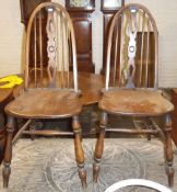 2 Windsor style dining chairs