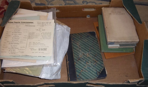 Box of old Lincolnshire books inc. "Notices of Louth 1834" & "Lincolnshire Notes & Queries 1888"