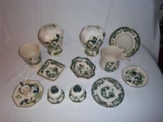 Sel. of Masons "Chartreuse" vases, etc