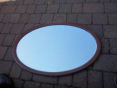 Edw. oval wall mirror