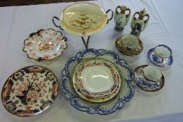 Sel of ceramics inc. Crown Derby dish 383, Crown Derby Plate, etc