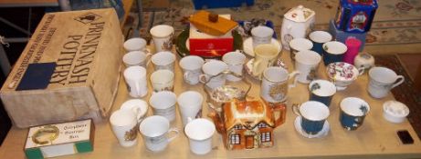 Prinknash pottery tea set,etc