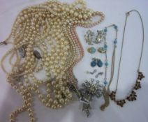 Sel. of costume jewellery