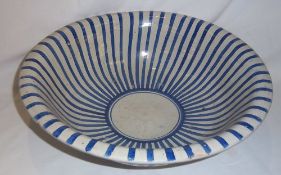 Lg. Delft ware tin glazed bowl