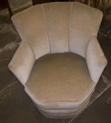 Upholstered tub chair (Shipping only)