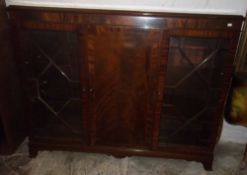 Geo style bookcase/display cabinet, size approx 53 x 42 inches