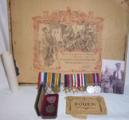 Group attributed to Reginald Warsap Bullivant Grenadier Guards. 1914/15 Trio (Court mounted) to