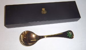 1975 Georg Jensen gilt silver spoon