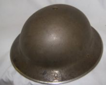 British steel military helmet