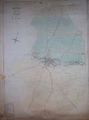 Ordinance survey map of Louth dated 1839