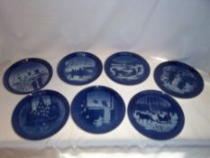 Royal Copenhagen Christmas plates 1982-1988