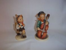 2 Hummel figurines 'Sweet Music' & 'School Boy'