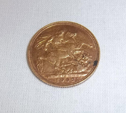 Gold full sovereign 1902