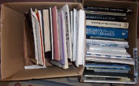 Approx. 50 books on collecting inc. ceramics etc.