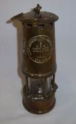 Brass "Protector Lamp & Lighting Co"  type 6 Eccles miners lamp