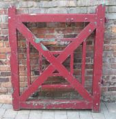 Painted wooden gate