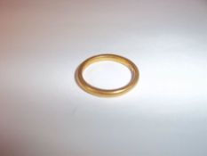 22ct gold wedding band wt approx. 3.8g
