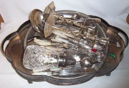 Sel. S.P cutlery, gallery tray etc