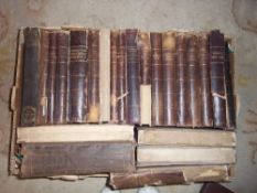Sel. leather bound novels
