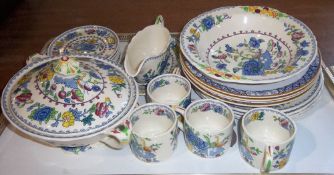 Sel. Mason's 'Regency' table ware inc. lidded tureen, gravy boat & stand, dinner plates etc.