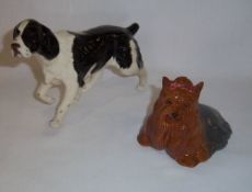 Beswick Yorkshire terrier & Springer Spaniel