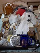 Box of ceramics etc. inc. tableware