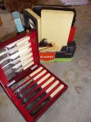 Sel. S.P cutlery some cased