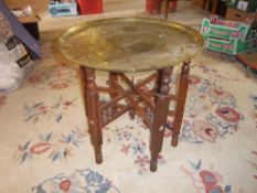 Brass topped table